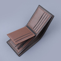 Portefeuille court en cuir PU de haute qualité pour hommes, porte-cartes de crédit, porte-monnaie