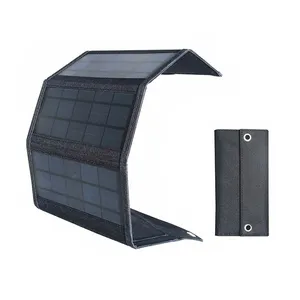 20W उच्च रूपांतरण के लिए Monocrystalline सिलिकॉन मोनो Foldable सौर पैनलों डेरा डाले हुए