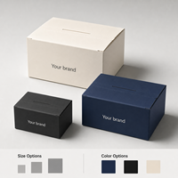 Boîte à languette écologique, emballage en carton ondulé recyclable avec marquage personnalisé pour la livraison de produits en ligne