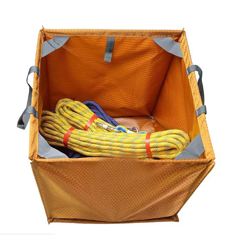 3 Color Nylon Folding Cube Rock Climbing Throw Line Rope Foldable Storage Bag for Camping Hiking Accessory rock climbing cube