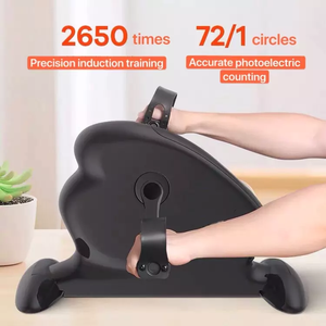 Mini bicicleta estática antiespasmódica para ancianos, ejercitador de pedal eléctrico de terapia física con velocidad y dirección ajustables - Product Image 3