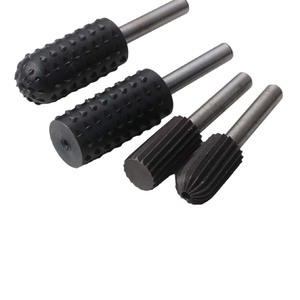 Electric Rotary Wood File Set 4 Piece Round Sanding Head Carving Polishing Tool For Woodworking Diy Accessories - Product Image 2