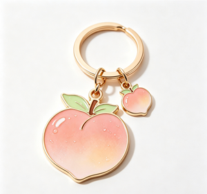 Llavero Personalizado de Aleación de Zinc con Forma de Pera, Impresión UV en Esmalte Duro, Colgante de Fruta, Regalo, Souvenir - Product Image 3