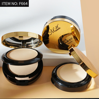 Fond de teint en poudre pressée mate imperméable à l'eau et à l'huile, anti-transpiration, Menow F664 OEM/ODM, marque privée, maquillage chimique