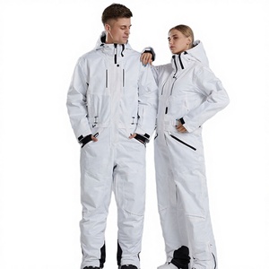 Traje de Esquí y Snowboard Unisex de una Pieza, Personalizado, Impermeable, Transpirable, sin Plumas, 100% Poliéster - Product Image 2