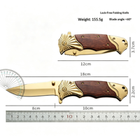 Couteau de poche multifonction en titane, haute dureté, pour peler les fruits, découper, camping en plein air, usage quotidien, OEM