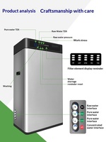 Purificateur d'eau commercial pour salon de thé, grand débit, eau potable directe, sans calcaire, fabrication de glace, osmose inverse RO 800G 1200G