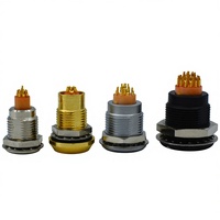 Connecteurs circulaires RealRun IP50 Push-Pull à verrouillage automatique, multipolaires, pour aviation, prise interne, diamètre 7/9/12/15 mm, femelle