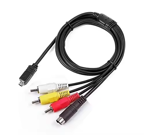 Electronics A/V Audio Video TV-Out Cable/Cord/Lead with Multi Optional Connectors for Sony Camcorder Audio and Video Equipment