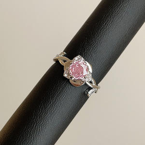 Charme en argent sterling S925, fabrication de bijoux de mode, zircon classique, personnalité minimaliste, bague en lave, vente en gros pour bijoux pour femmes - Product Image 6