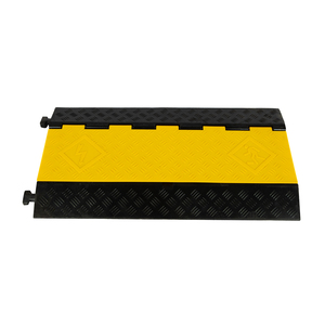 Wholesale Price 5 Channel PVC Jacket Cover Wire <strong>Hose</strong> Traffic Safety Speed Bump Hump <strong>Rubber</strong> Cable Ramp Protector - Product Image 5