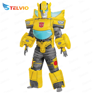 Trang Trí Diễu Hành Con Rối Đi Bộ Bơm Hơi Màu Vàng Trang Phục Robot Xe Hơi Biến Hình - Product Image 2