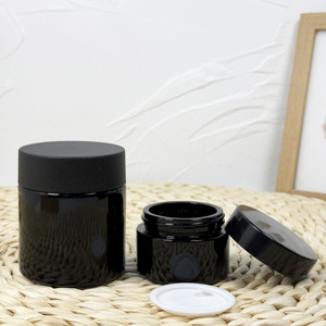 เหยือกแก้วแบบเข้มข้นทรงกลมสีขาวใสทนต่อเด็กสีดำ - Product Image 5