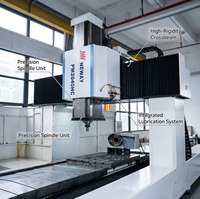 Centre d'usinage CNC à portique robuste NEWAY PM2040HC, fraiseuse à pont fixe 3 axes, système FANUC, déplacement X de 4000 mm, en fonte