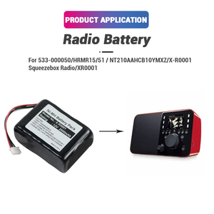 Ni-Mh 12V 2000mAh Brandneue Lithium-Ionen-Ersatz X-R0001 kompatibel Klasse ein Lautsprecher Akku für Squeezebox Radio 533-000050 - Product Image 3