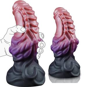 Dicker Fantasy-Tierdrachen-Dildo Großer Analplug Monster-Knoten Alien-Analpenis mit Saugnapf Weiches Silikon-Sexspielzeug - Product Image 1