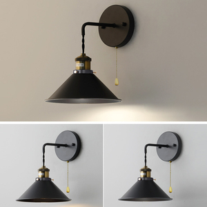 Moderna lampada <span class=keywords><strong>da</strong></span> <span class=keywords><strong>parete</strong></span> <span class=keywords><strong>Vintage</strong></span> retrò corpo industriale in ferro con colore nero per casa corridoio camera <span class=keywords><strong>da</strong></span> letto Hotel porta illuminazione decorativa - Product Image 2