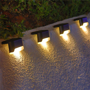 Lumière de marche extérieure encastrée à Led à couleur changeante, <span class=keywords><strong>lampe</strong></span> d'angle étanche Ip65, lumière <span class=keywords><strong>solaire</strong></span> d'escalier d'escalier - Product Image 3