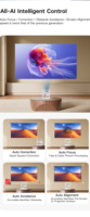 Mini projecteur vidéo LCD 720P avec haut-parleurs intégrés, design portable, correction trapézoïdale automatique, zoom et cardan pour home cinéma