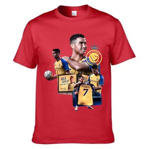 T-shirt Estiva Unisex in Cotone 100% Traspirante con Stampa C Luo, Stile Casual Europeo Americano, Taglio Dritto - Product Image 3