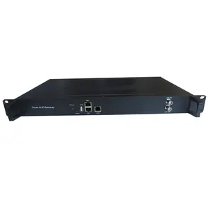 Headend TV Satelit FTA 16 DVB S2 S2X Ke IP Gateway Decoder UDP Multicast Penerima Profesional