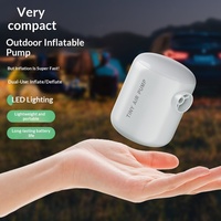 Pompe à air électrique sans fil pour camping, matelas gonflables, bouées de piscine, ballons de yoga ; Pompe de gonflage à aspiration avec éclairage pour extérieur