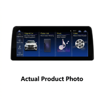 Système d'écran tactile Linux ultra-fin 12,3 pouces, CarPlay sans fil, Android Auto, lecteur multimédia pour BMW Série 5 2005-2010 E60 E61 CCC