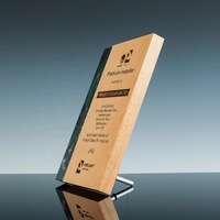 Trophée en cristal personnalisé avec logo professionnel, plaque de reconnaissance en marbre exquis, certificat d'honneur, récompense en cristal avec trou de suspension