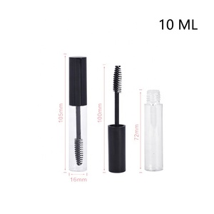 Bán Buôn Thấp Moq <span class=keywords><strong>10Ml</strong></span> Tùy Chỉnh Rõ Ràng Mascara Lông Mi Kem Lọ Trường Hợp Container Rỗng Mascara Đũa Bao Bì Ống Với Bàn Chải - Product Image 3