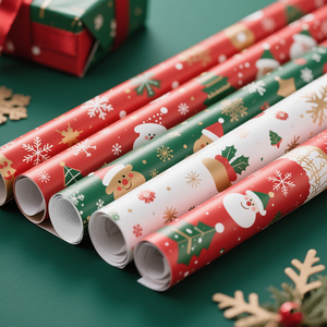 Papier d'emballage cadeau en PVC recyclable écologique personnalisé en gros pour les autocollants, les fleurs, les bouquets, les vêtements, les chaussettes - Product Image 4