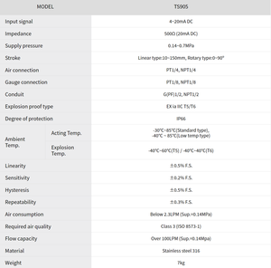 Positionneur de vanne intelligent Tissin TS800/TS805 avec vanne de réduction de pression Fisher 67CFR et régulateur de vanne Chuanyi - Product Image 3