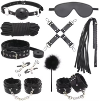 Kit de bondage BDSM 12 pièces : Cache-œil, Paddle, Pinces à tétons, Plug anal métallique, pour jeux SM de couple, haute étanchéité, en gros