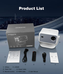 Proyector Inteligente Android 14 con 380 Lúmenes LED de Tiro Corto, 1080P, Sonido HIFI Estéreo, Compatible con 8K, WiFi 6, <span class=keywords><strong>para</strong></span> Entretenimiento Portátil - Product Image 6