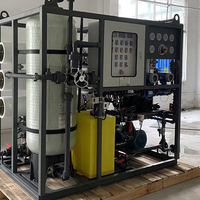 Système de dessalement d'eau de mer SWRO à double niveau écoénergétique 2000 LPH avec cadre en FRP pour la production d'eau douce dans les stations balnéaires