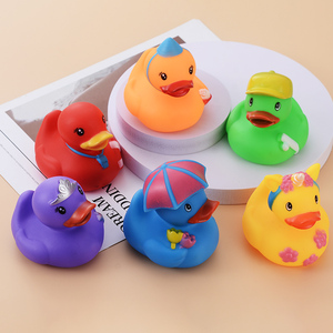 Patito de Goma Personalizado de 3 Pulgadas <span class=keywords><strong>para</strong></span> Bañera, Juguete Flotante de PVC con Sonido, Venta al por Mayor, Promocional con Logotipo, <span class=keywords><strong>para</strong></span> Bebés y Niños - Product Image 4