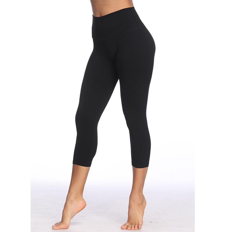 MAQVOB Wholesale Custom LOGO Capri Leggings for Women High Waisted Workout Buttery Soft Workout Gym Fitness Yoga Leggings