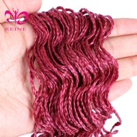 Zizi tresse Micro Box twist Crochet Afro 3S Curly Box Tresses Synthétique Torsadé Tressage cheveux