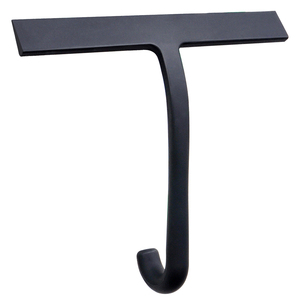 Tergivetro <span class=keywords><strong>doccia</strong></span> in silicone Hang All-in-One con gancio integrato per bagno, finestre, specchi, piastrelle, pareti, auto, 10 pollici, nero - Product Image 2