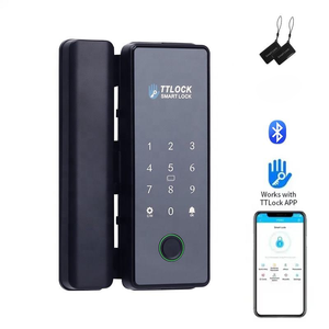 TTlock Ble טביעת אצבע ביומטרית תמיכה במנעול חכם עם סיסמה וירטואלית מנעול דלת זכוכית דיגיטלית ללא מפתח לשימוש מסחרי במשרד - Product Image 1