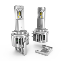 Phares et feux de brouillard LED pour voiture H15 12V 80W 10000LM IP67 étanches 6500K tout-en-un avec ventilateur, ampoules de phare automobile CSP CHIP DRL