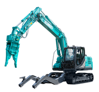 Ekskavator Kobelco SK210D-10 Spesialis Pembongkaran Netral Karbon 29,7 T Ekskavator Crawler Listrik Mesin 90kW Motor Otomatis