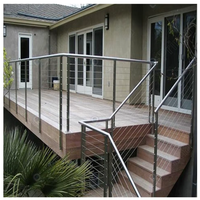 Balustrade en câble en acier inoxydable au design minimaliste Prima pour escalier, balcon et espace de vie extérieur