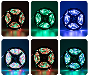 ไฟ LED แบบเส้น 5 เมตร 24 โวลต์ 5050RGB แบบปรับแต่งได้ 60 หลอด/เมตร IP65 กันน้ำ สำหรับตกแต่งกลางแจ้ง งานปาร์ตี้ งานเทศกาล - Product Image 3