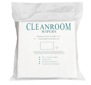 Chiffon de nettoyage en microfibre non pelucheux pour salle blanche, essuie-tout en fibre super fine pour salle blanche