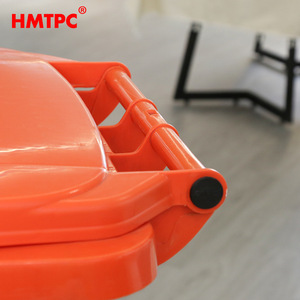 <b>Large</b> Capacity Sanitation Garbage <b>Bin</b> 360L Plastic With Wheels Sealable Lid Outdoor Use Rectangular HDPE - Product Image 4
