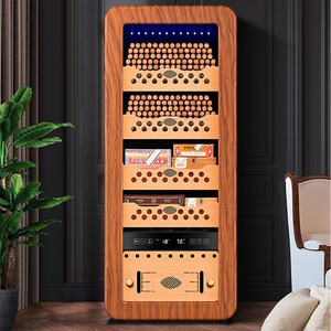 500ct máy nén Hệ thống làm mát điện lớn Tủ <span class=keywords><strong>Humidor</strong></span> tĩnh nhiệt Máy tính để bàn sang trọng xì gà <span class=keywords><strong>Humidor</strong></span> tủ cho sòng bạc - Product Image 1