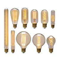 Bombilla Edison de filamento Retro E27, 40W, 90 V-260 V, lámpara incandescente para dormitorio