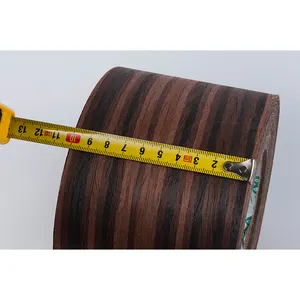 Chinese Suppliers Hot Selling Ebony Engineering Wood Veneer Black Piano Wood Veneer Paper Back Veneer Wood