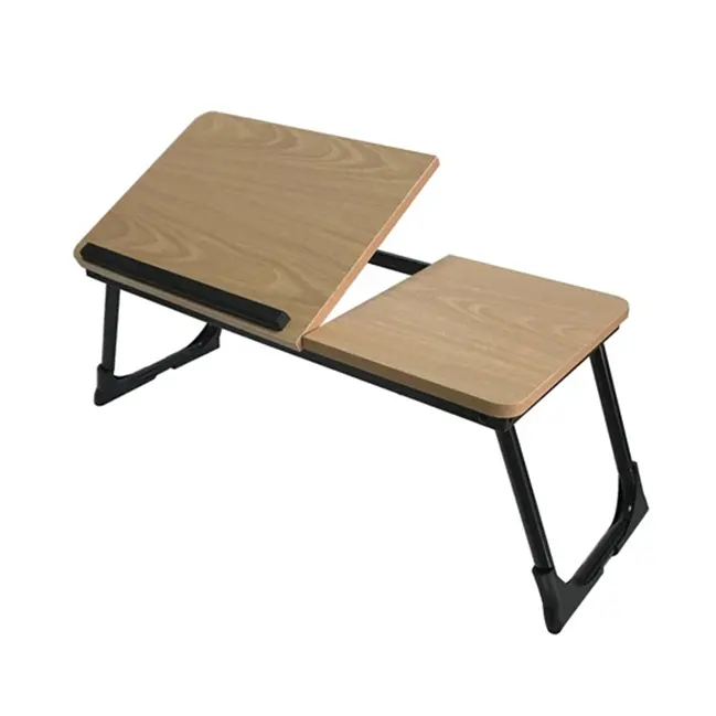 Mainstay 연구 컴퓨터 책상 테이블 휴대용 접이식 미니멀리스트 pc 접이식 나무 노트북 노트북 테이블 침대