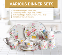 Prix De gros Personnalisé votre propre Logo Petite Quantité Minimale De Commande Livraison Rapide Vajillas De Porcelana En Céramique
